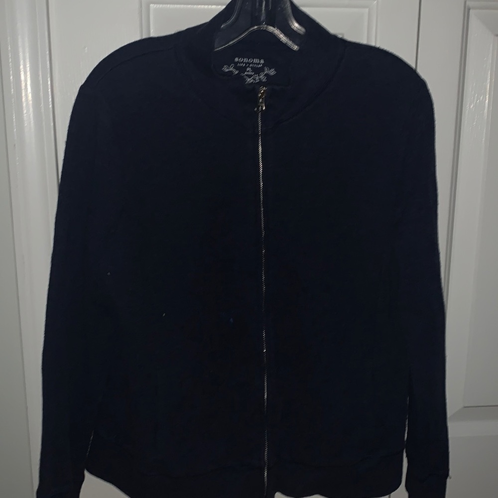 Petite navy’s blue zip up womens jacket